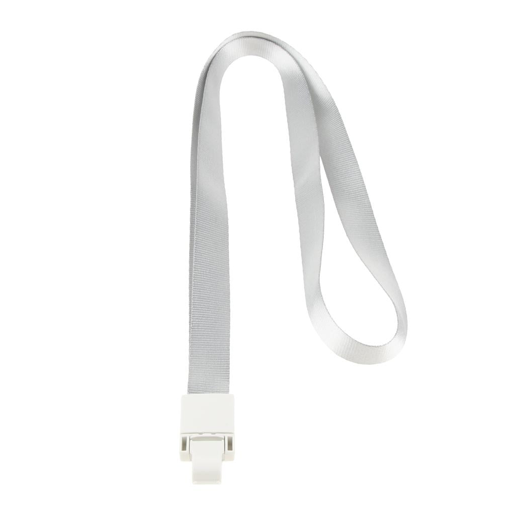 5 Pieces ID Card Holder Lanyard Straps Keychain Badge ID Neck Holders Gray