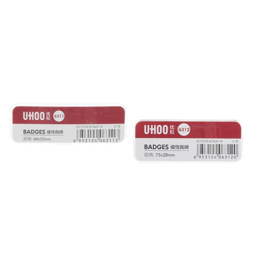 Name Badges, Employee Personized Name Tags, Employee ID Badges with Magnet L