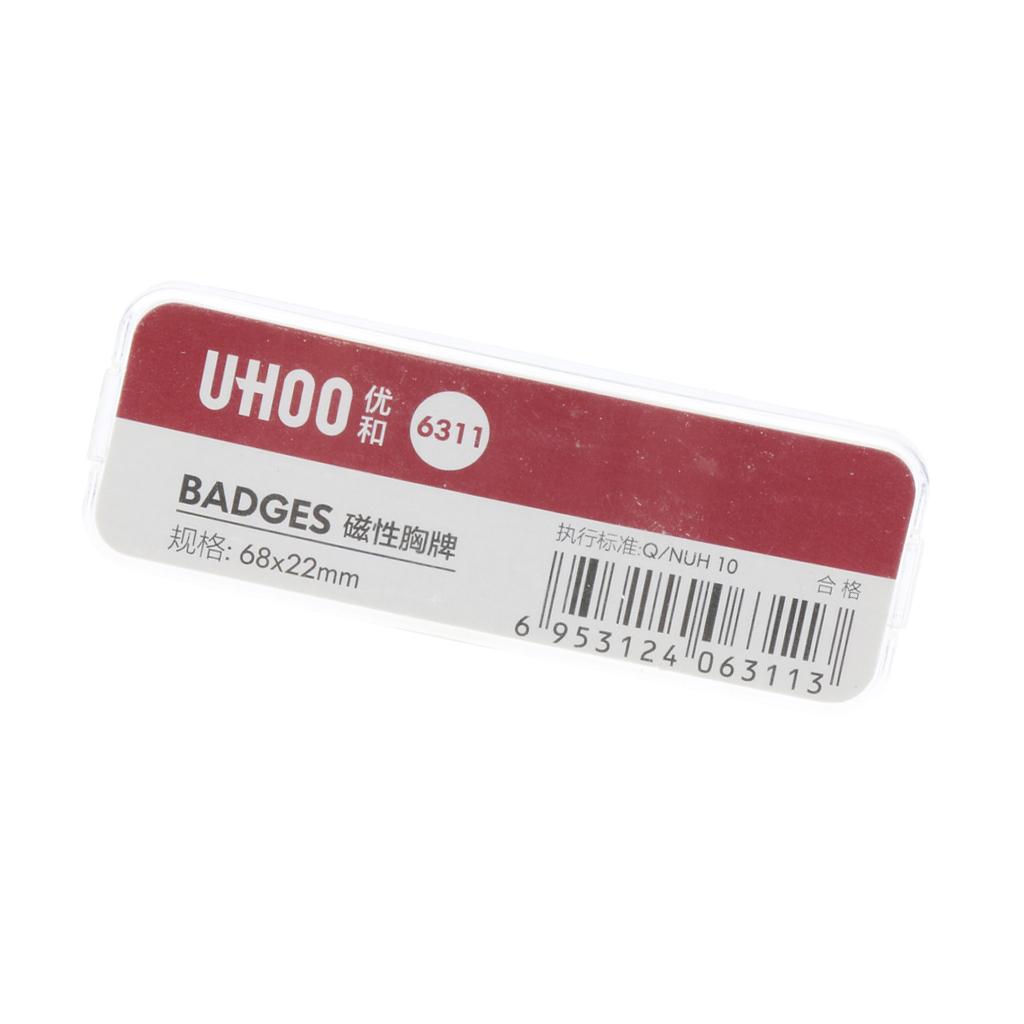 Name Badges, Employee Personized Name Tags, Employee ID Badges with Magnet S
