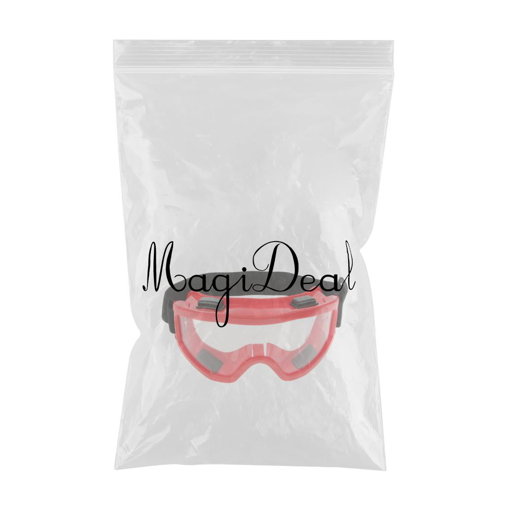 Safety Goggles Eye Protection Lab Indoor Workplace Protective Glasses Red