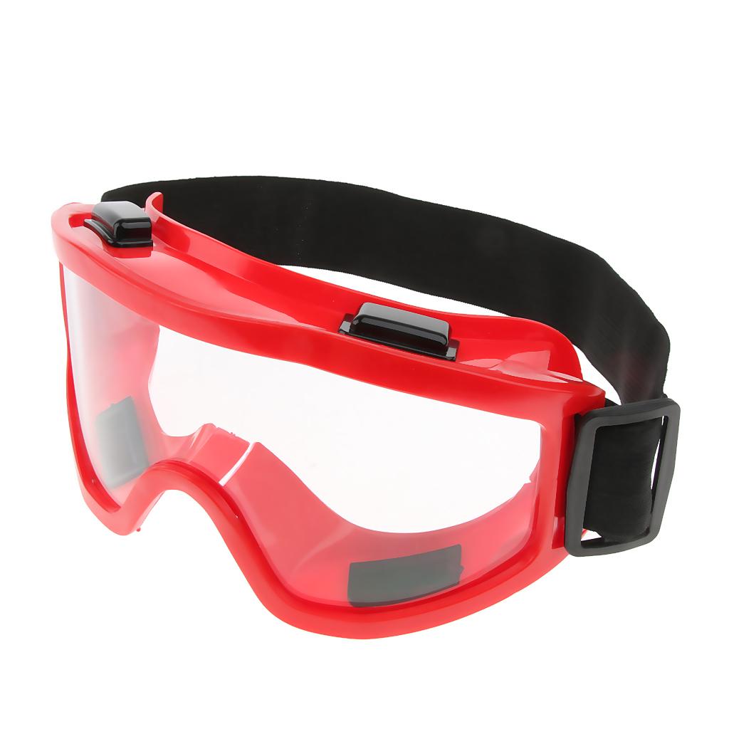 Safety Goggles Eye Protection Lab Indoor Workplace Protective Glasses Red