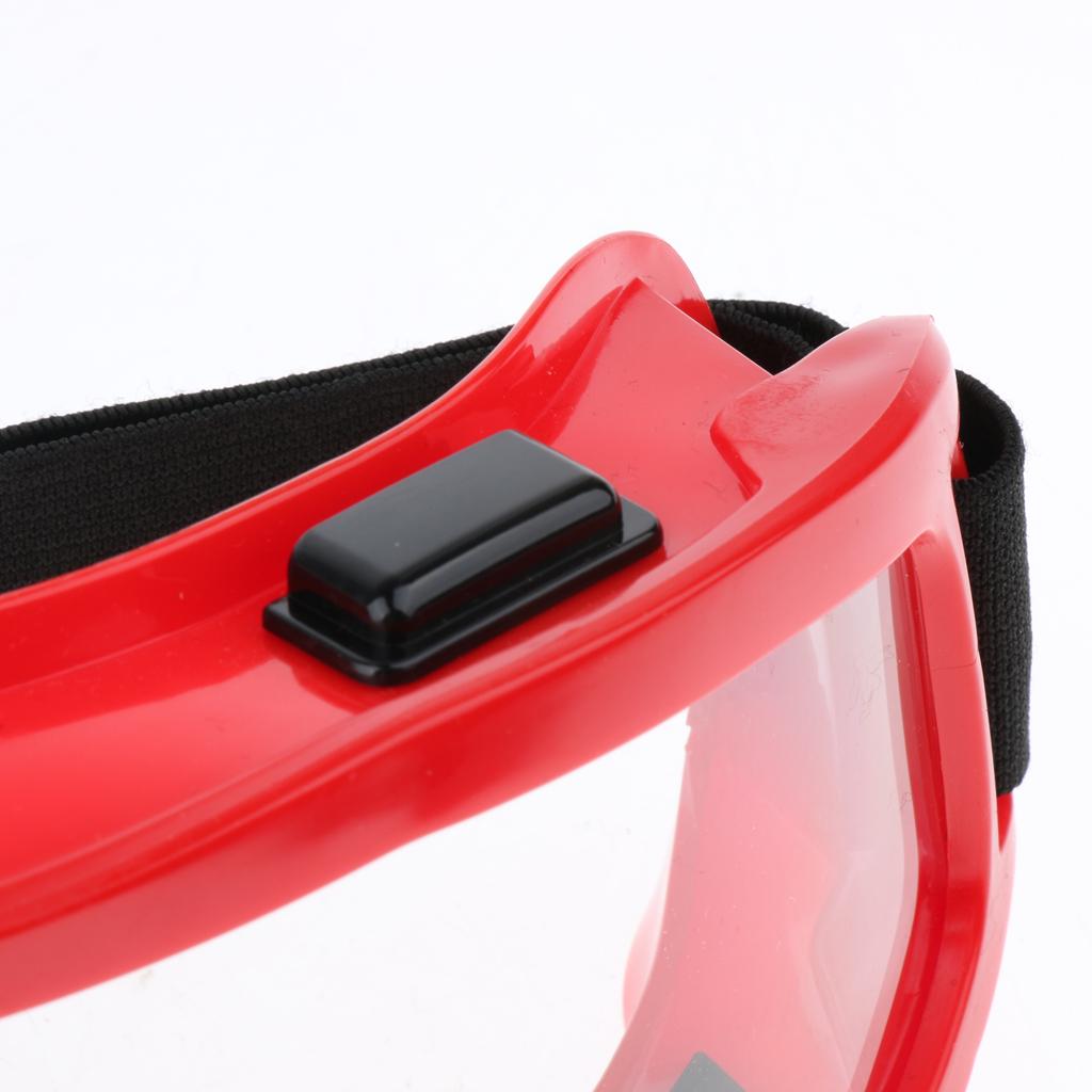 Safety Goggles Eye Protection Lab Indoor Workplace Protective Glasses Red