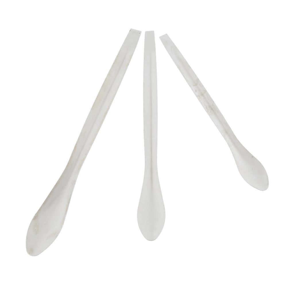 Set pf 3 Pieces Stainless Steel Dispensing Spoons Lab Micro Scrapers