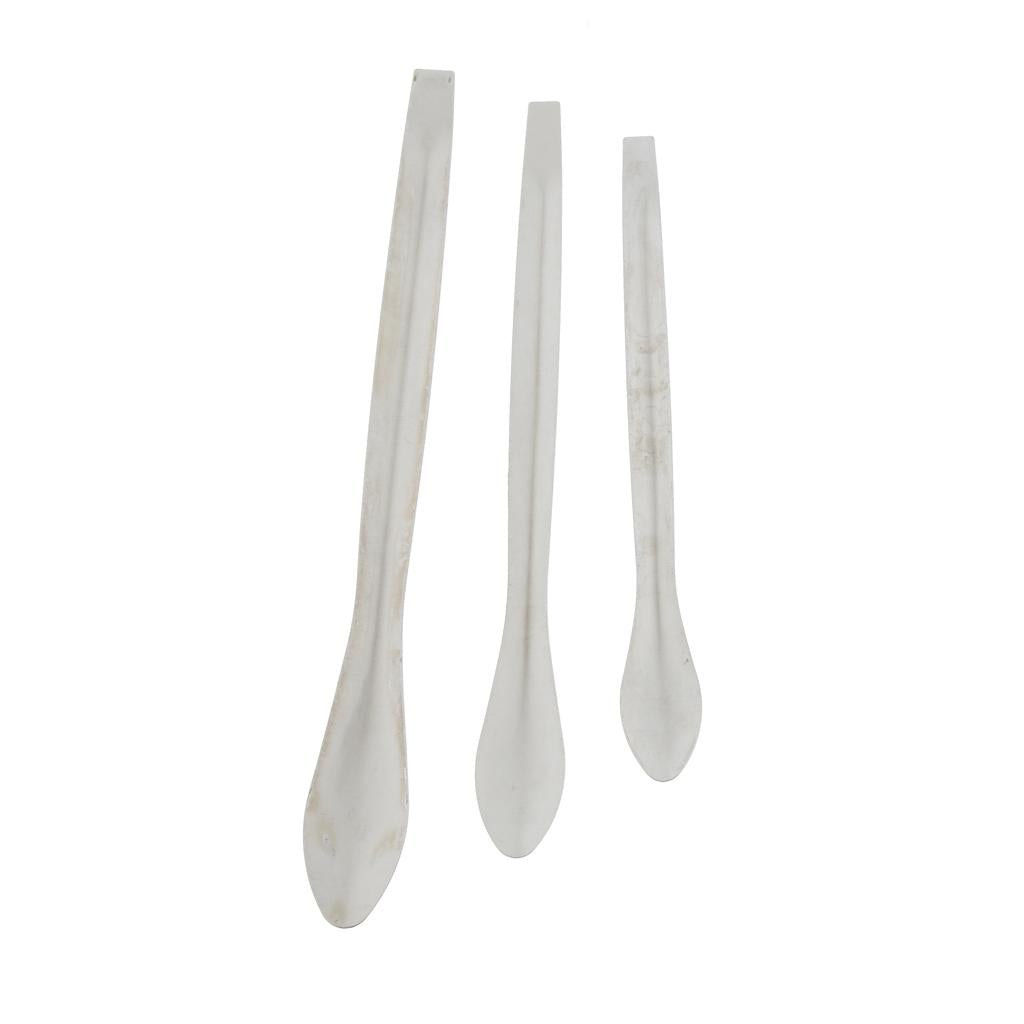 Set pf 3 Pieces Stainless Steel Dispensing Spoons Lab Micro Scrapers