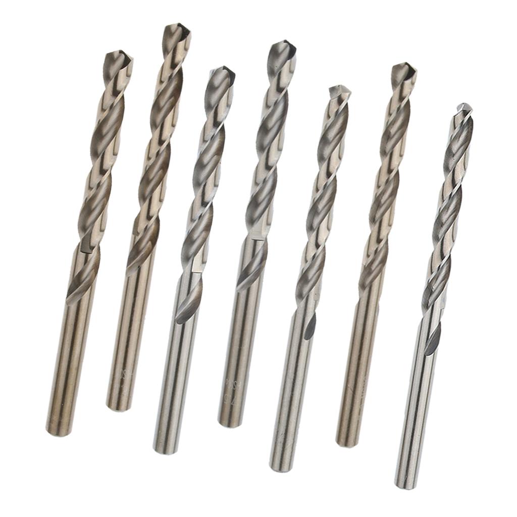 5 Pieces M35 HSS Cobalt Twist Drill Bits, 6.8mm, Sharp, Abrasion Resistant