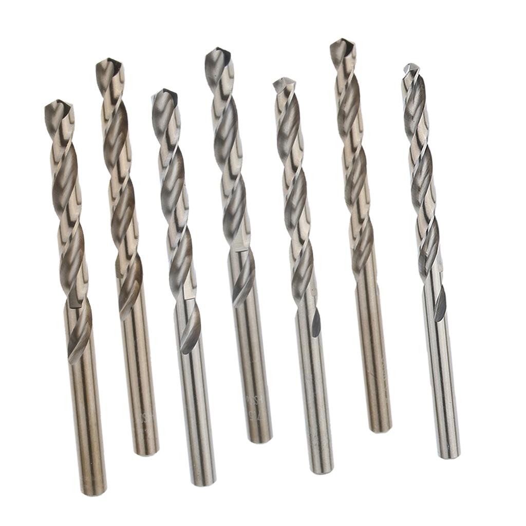 5 Pieces M35 HSS Cobalt Twist Drill Bits, 6.8mm, Sharp, Abrasion Resistant