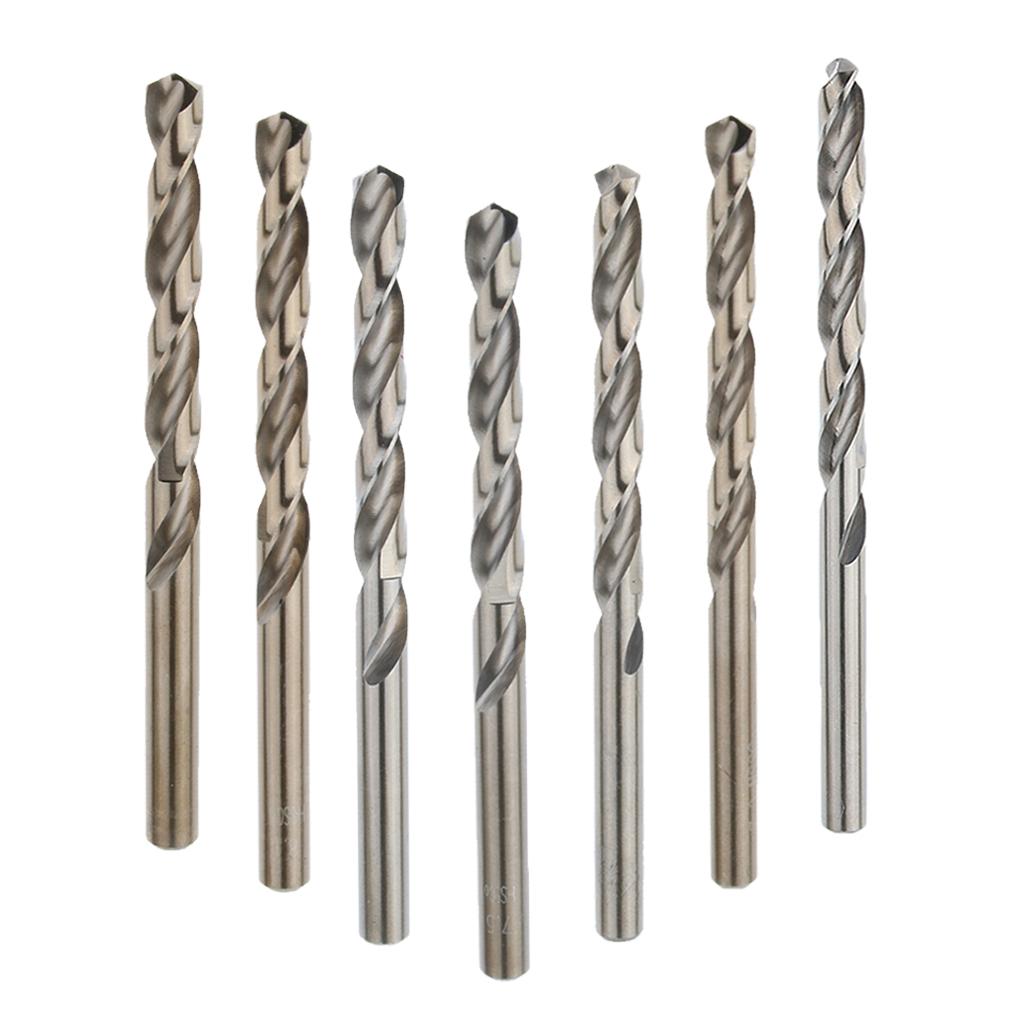 5 Pieces M35 HSS Cobalt Twist Drill Bits, 6.8mm, Sharp, Abrasion Resistant