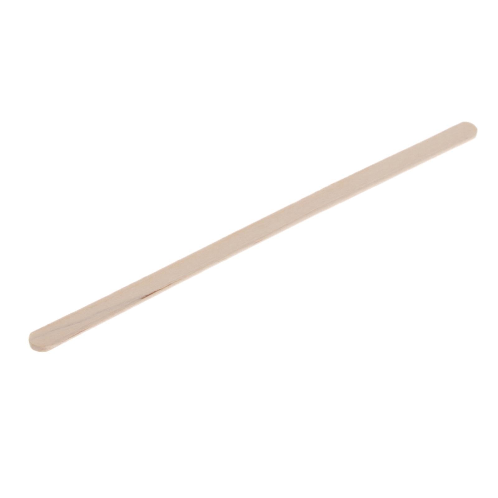 100 Pcs 140mm Disposable Wood Coffee Stirrer for Hot Cold Drinks Beverage