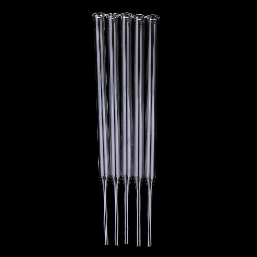 2x5 Pieces Clear Glass Pipette Pipet Dropper Dispensing Liquids Lab 14cm
