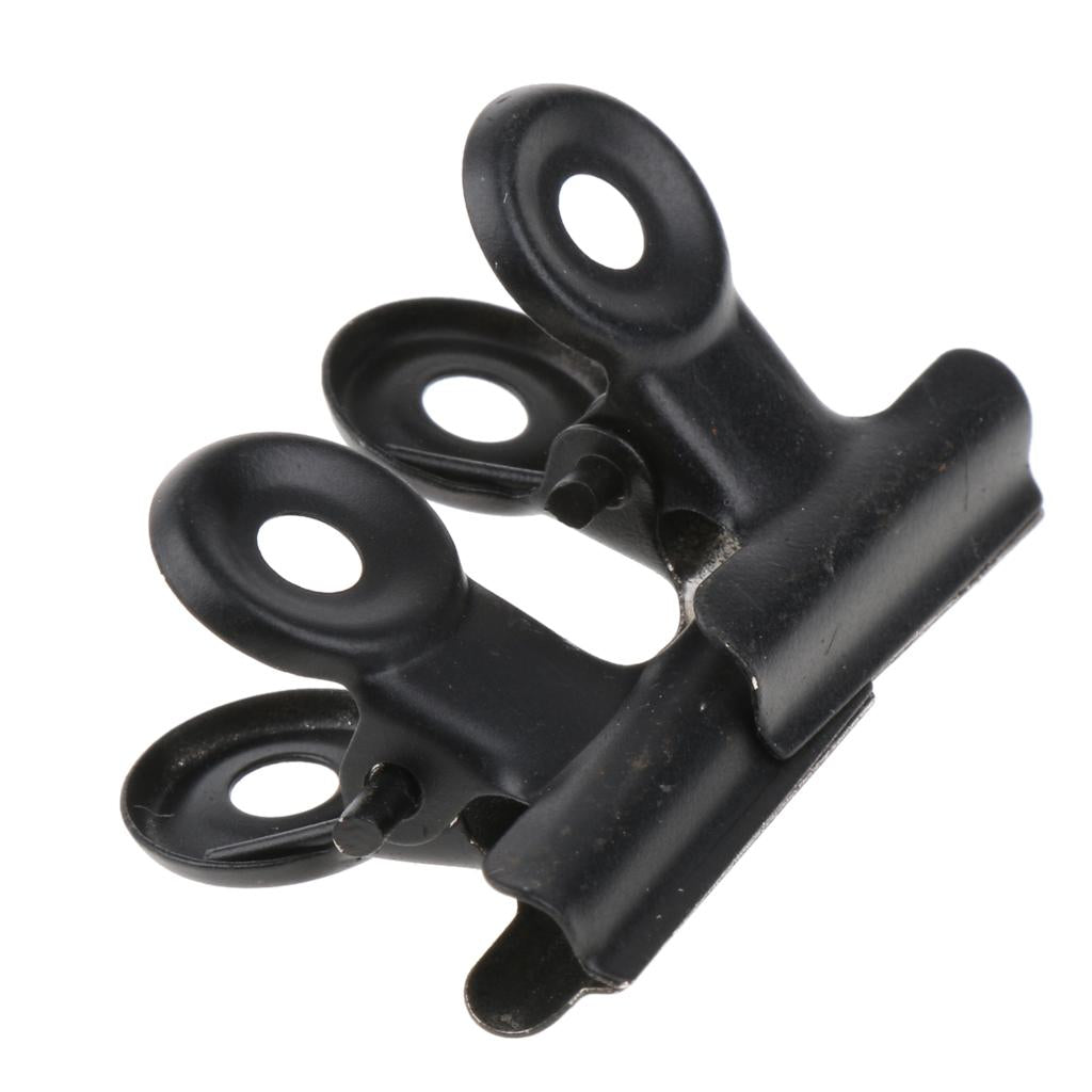 20 Pieces 31mm Metal Clips Letter Grip Clips Office Supply -Black