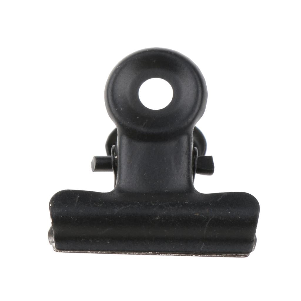 20 Pieces 31mm Metal Clips Letter Grip Clips Office Supply -Black