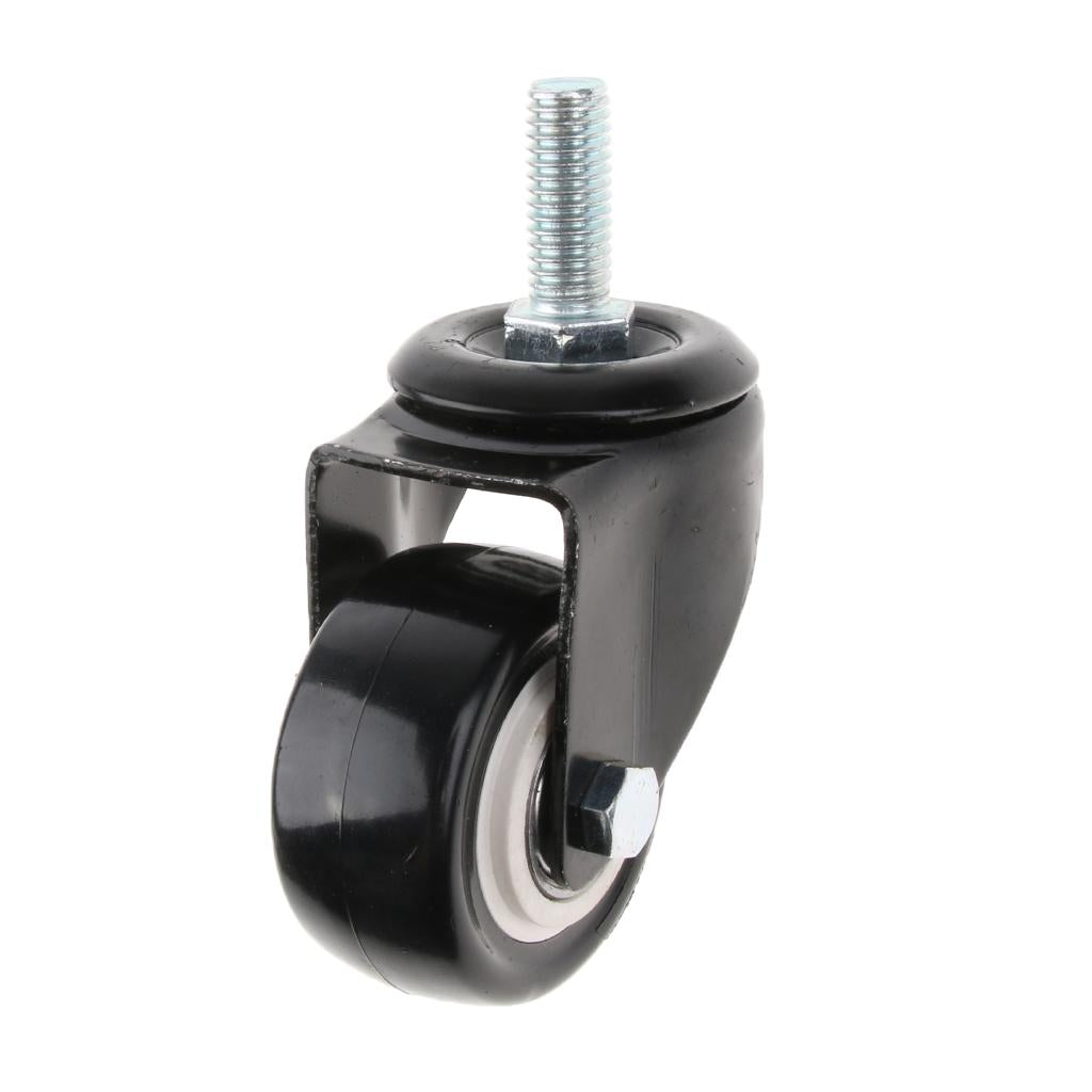 2-inch Heavy Duty Plate Swivel Caster Wheel M8 Thread Stem for Rack Shelf