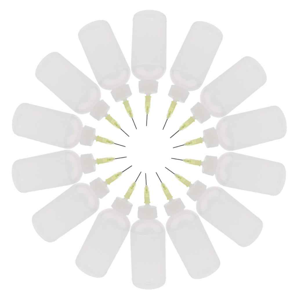 12pcs 50ml Glue Applicator Bottle Precision Needle Tip Liquid Dropper Bottle
