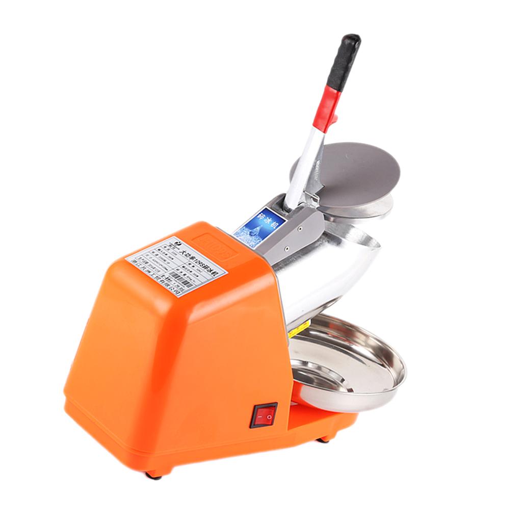 Electric Ice Crusher Shaver Machine Snow Cone Maker Orange