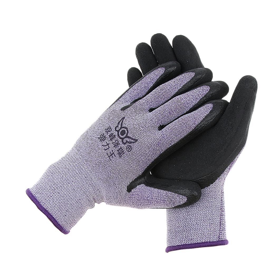 Nylon Latex Anti-Slip Elastic Safety Work Protective Gloves, Excellent Grip