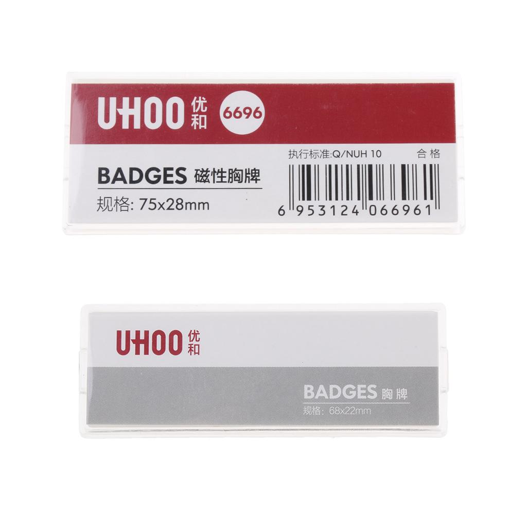 Name Badge, Employee Personized Name Tag, Employee ID Badge with Magnet L