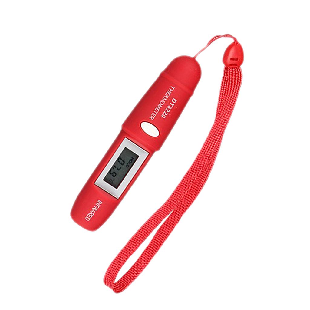 Pen Type Mini Infrared Thermometer IR Temperature Measuring LCD Red