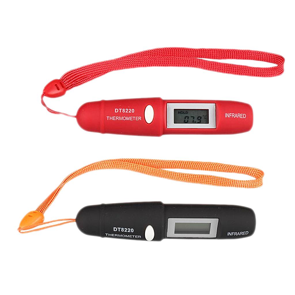 Pen Type Mini Infrared Thermometer IR Temperature Measuring LCD Red
