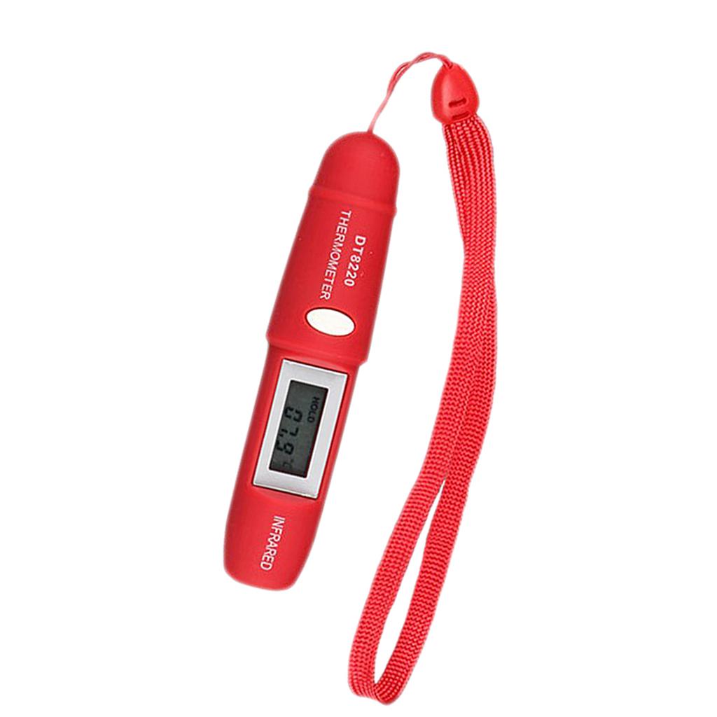 Pen Type Mini Infrared Thermometer IR Temperature Measuring LCD Red