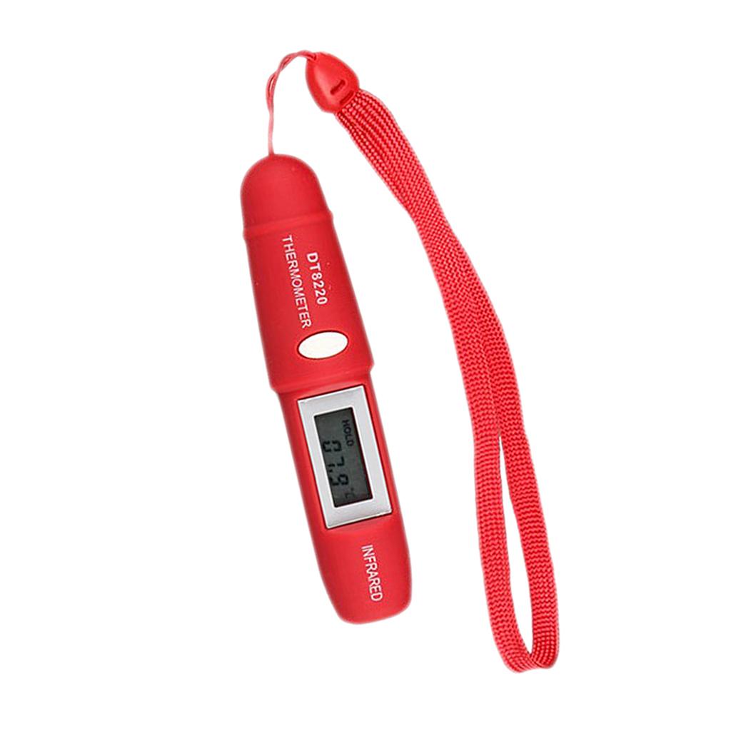 Pen Type Mini Infrared Thermometer IR Temperature Measuring LCD Red