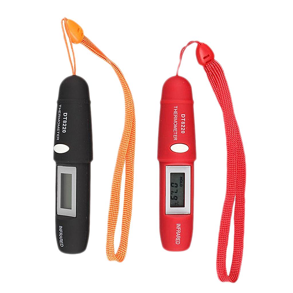 Pen Type Mini Infrared Thermometer IR Temperature Measuring LCD Red