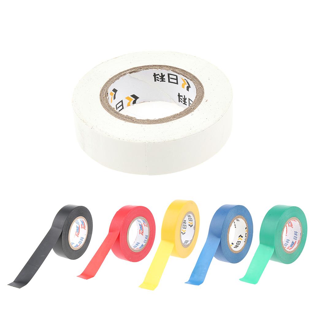 Electrical 18mm x 20m PVC Insulation/Insulating Tape Flame Retardant 6 Color Black