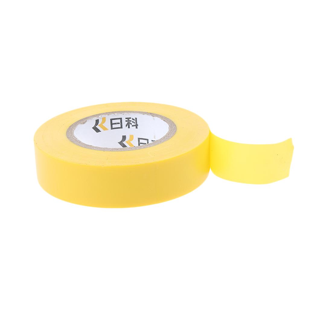 Electrical 18mm x 20m PVC Insulation/Insulating Tape Flame Retardant 6 Color Yellow