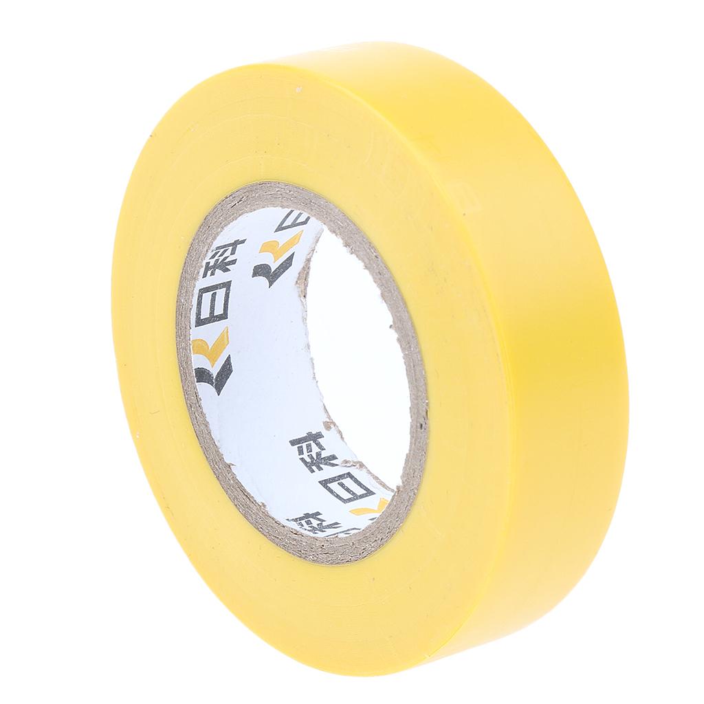 Electrical 18mm x 20m PVC Insulation/Insulating Tape Flame Retardant 6 Color Yellow