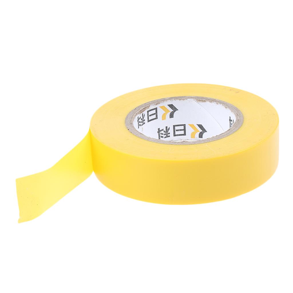 Electrical 18mm x 20m PVC Insulation/Insulating Tape Flame Retardant 6 Color Yellow