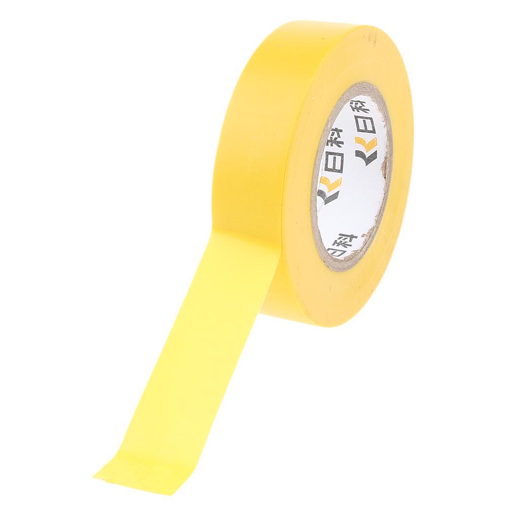 Electrical 18mm x 20m PVC Insulation/Insulating Tape Flame Retardant 6 Color Yellow