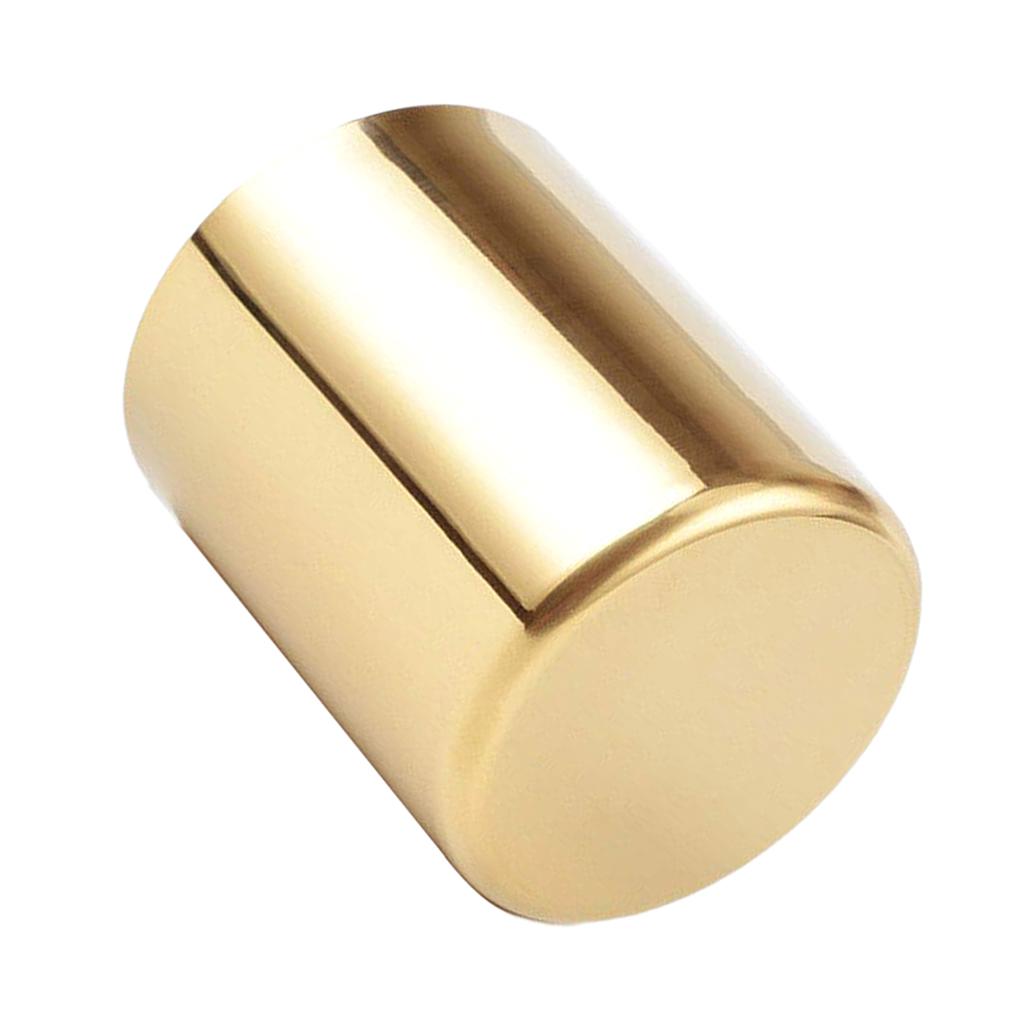 Modern Gold Round Pencil Holder Pen Pot Desktop Organizer Accents Vase simple metal plated