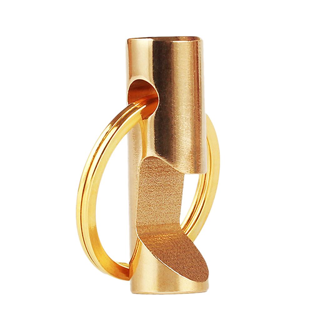 Brass Gold Bottle Opener With Round Key Ring Split Chain Key Holder Loop, securely closed and strong fastening