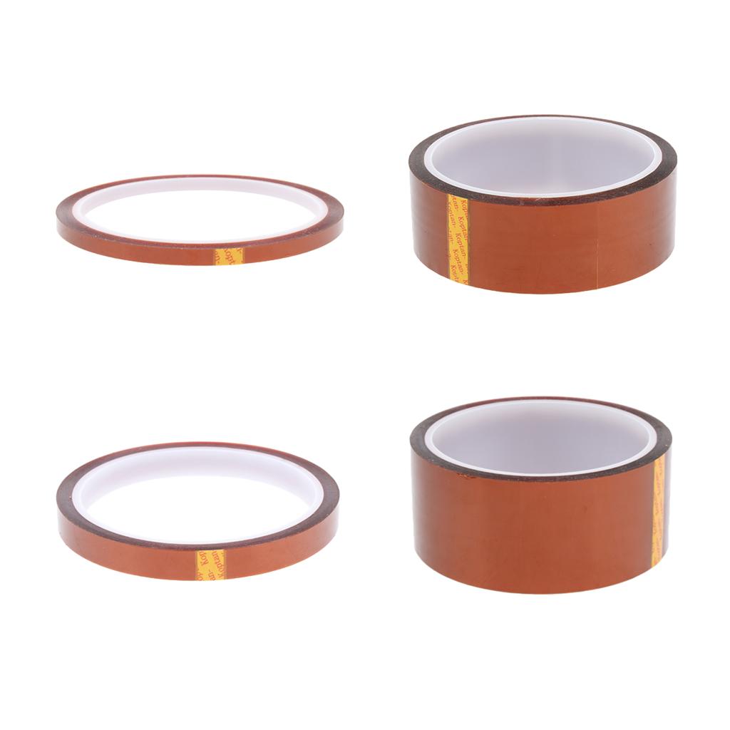 Brown High Temperature Heat Resistant Kapton Tape For Electric Width 5mm