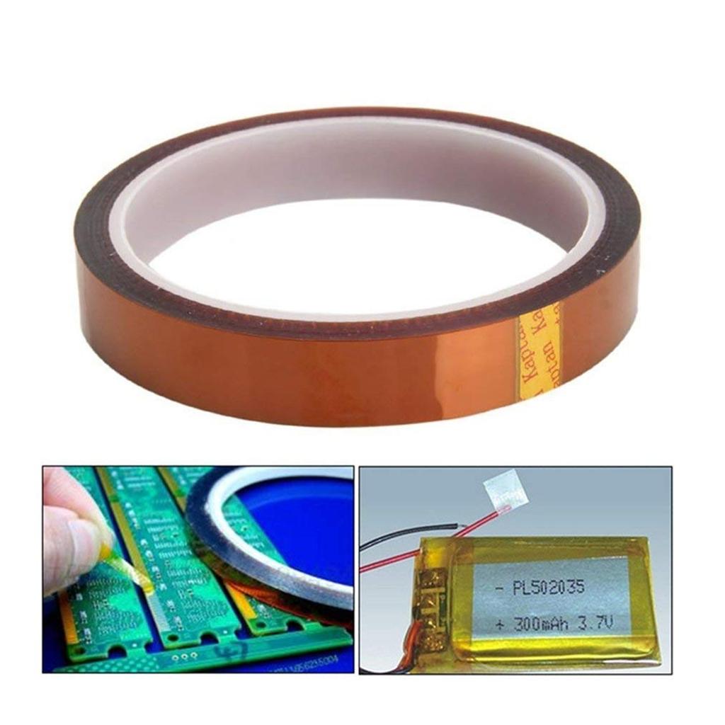 Brown High Temperature Heat Resistant Kapton Tape For Electric Width 10mm