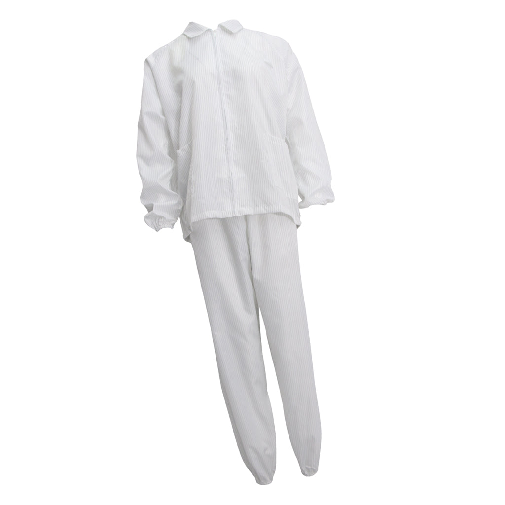 Protective Dustproof Anti-static Clothes for Auto Repair Work White