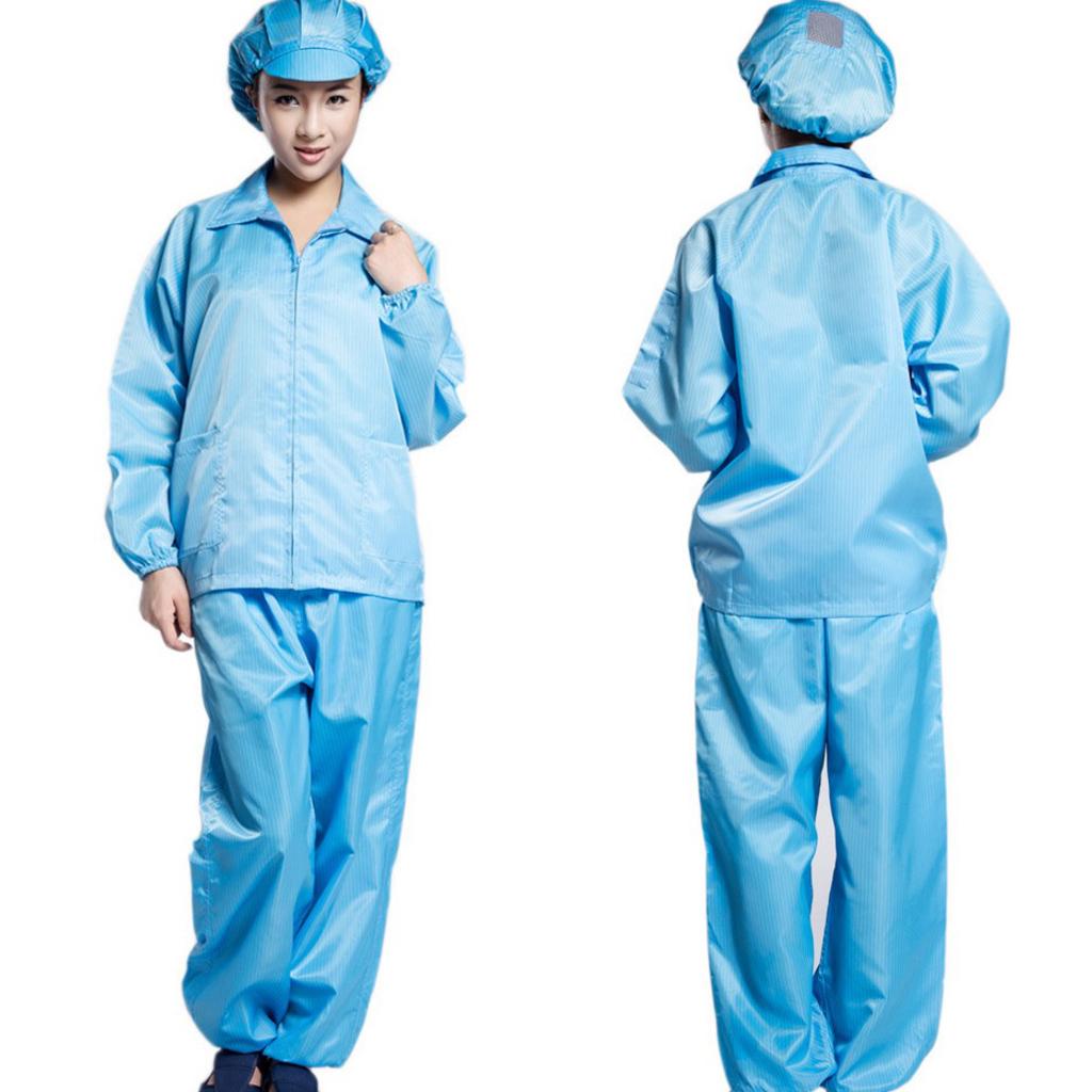 Protective Dustproof Anti-static Clothes for Auto Repair Work Light Yellow