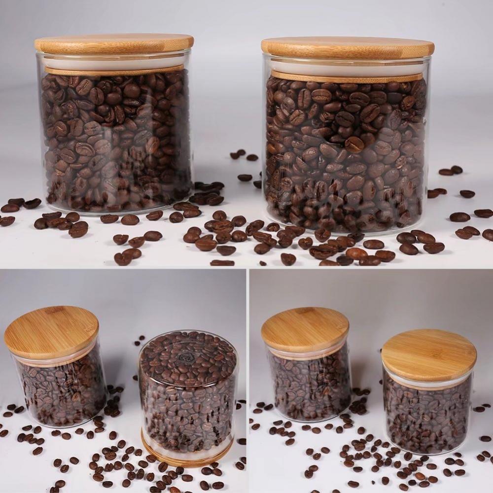 Glass Sealed Can Jar Bottle Kitchen Organizer Food Container with Cork 650mL