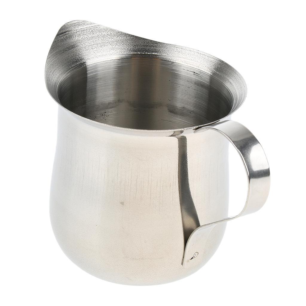 Stainless Steel Milk Frothing Pitchers Creamer Latte Art Pitcher Jug 240mL
