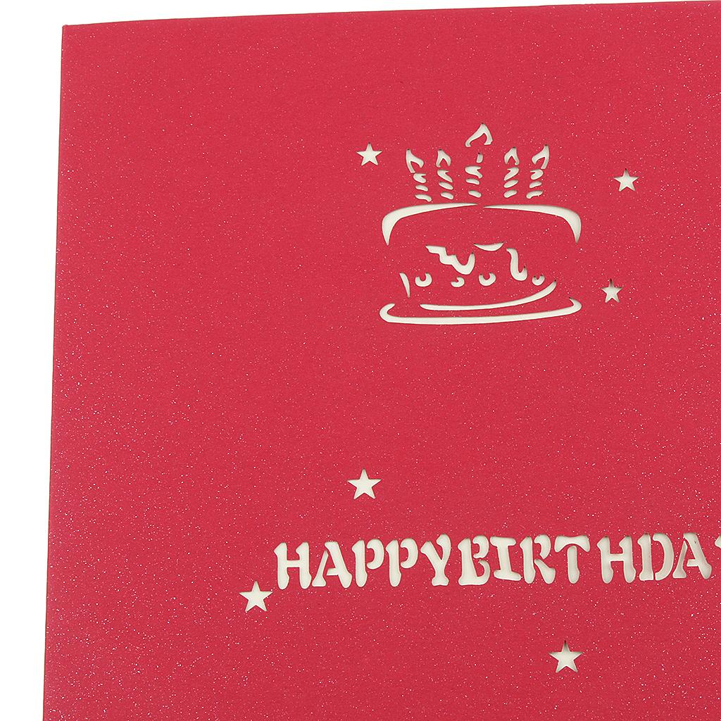 3D Pop Up Greeting Cards Wedding Birthday Valentine's Day Anniversary Nice B