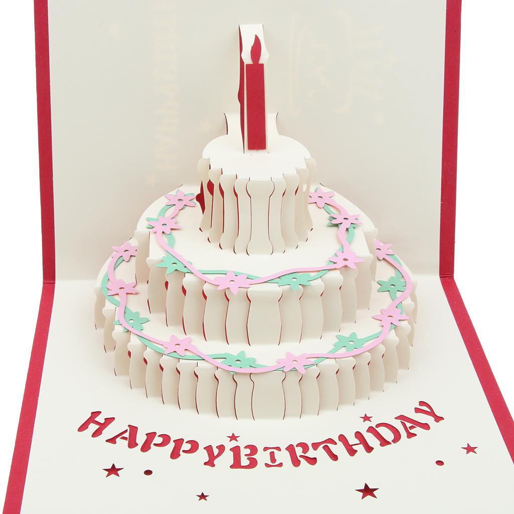 3D Pop Up Greeting Cards Wedding Birthday Valentine's Day Anniversary Nice B