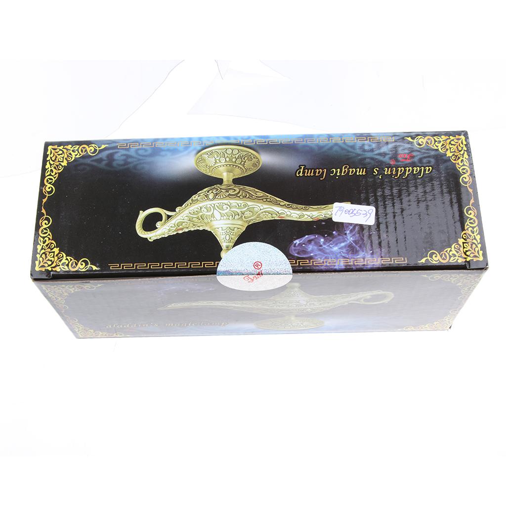 Aladdin Genie Light Lamp Jewelry Holder Home Decoration Gift Silver