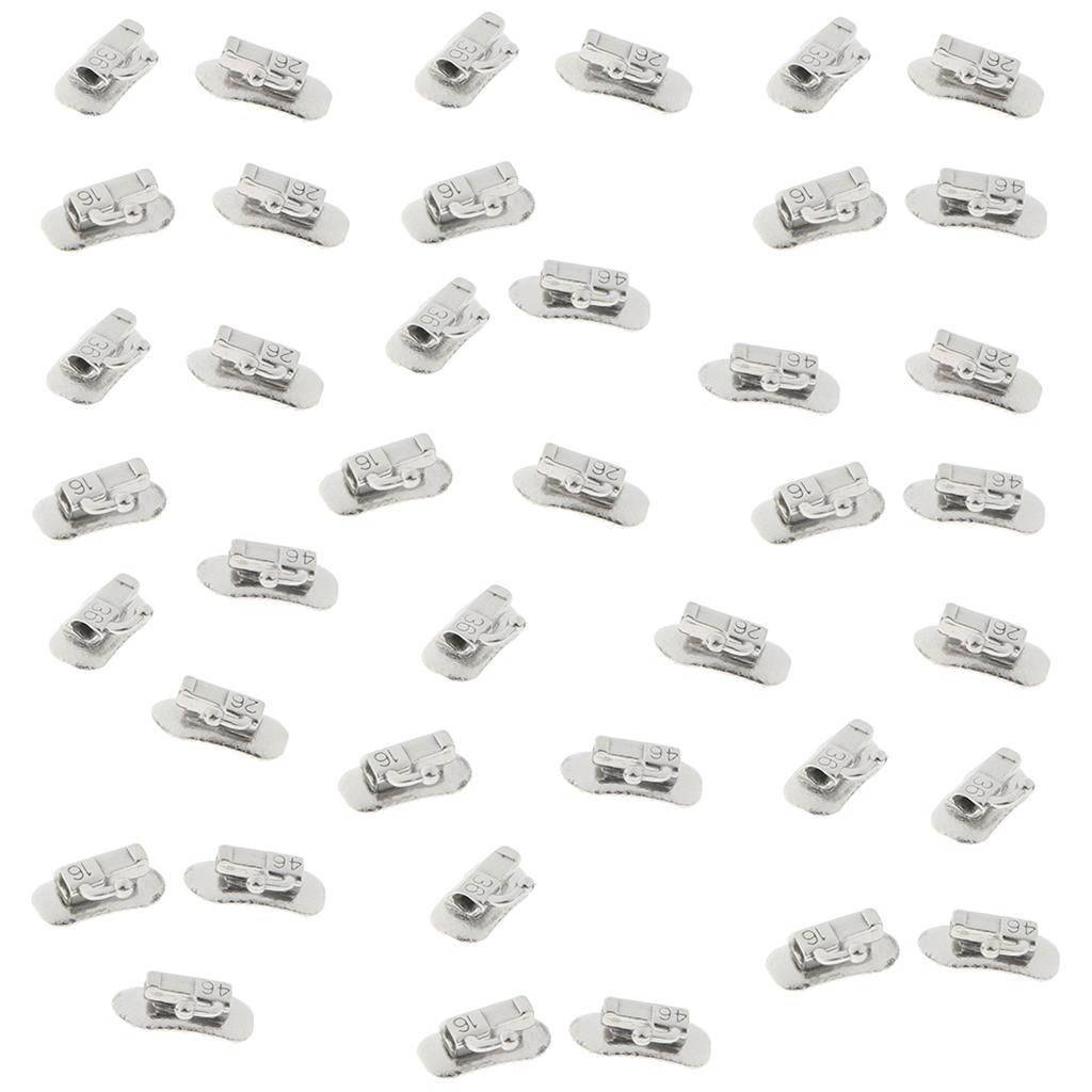40 Pieces Stainless Steel MBT Type First Molar Buccal Tube Pack 16 26 36 46