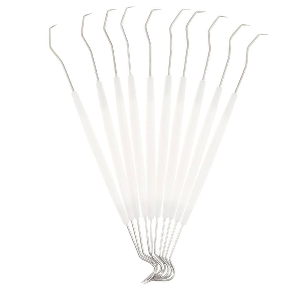 100Pcs Sterilized Disposable Dental Probe Double End Explorer Plastic Handle