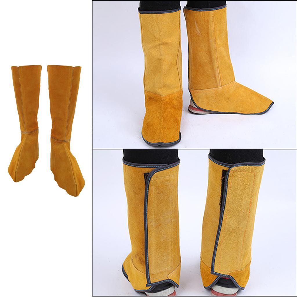 1 Pair Welding Protective Shoes Shoe Spats Calves Feet Cover Welder