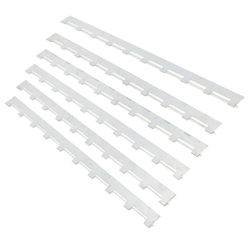 6 PCS Stainless Steel Beehive Castellated Frame Spacer End Hold for Beekeeper