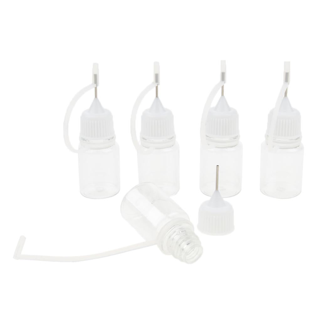 5Pcs 5ml Squeeze Bottle Water Bottle Needle Tip Dropper Juice Storage Bottle