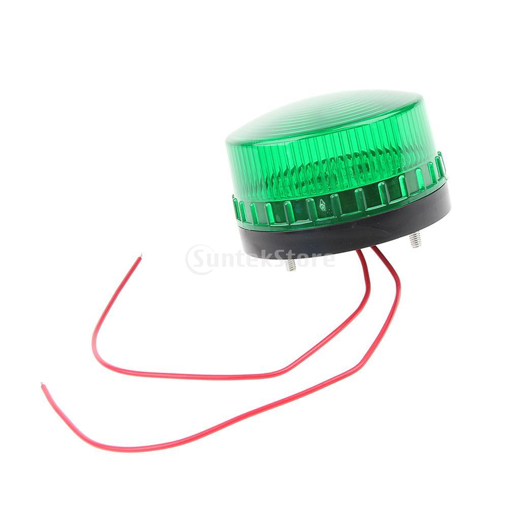 Emergency LED Beacon Green Flashing Strobe Signal Warning Light Lamp, DC24V