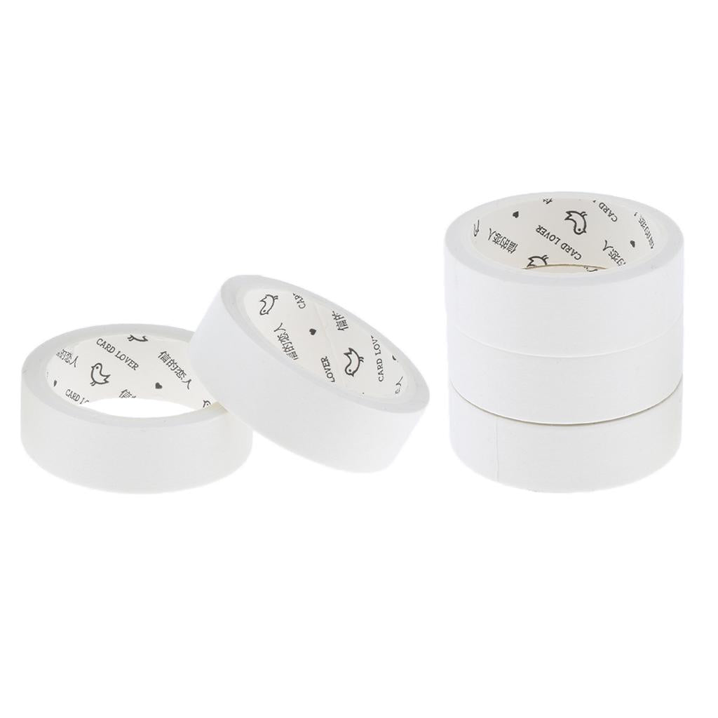 Chinoiserie Decorative Sticky Washi Paper Tape Scrapbook Masking 15mm White