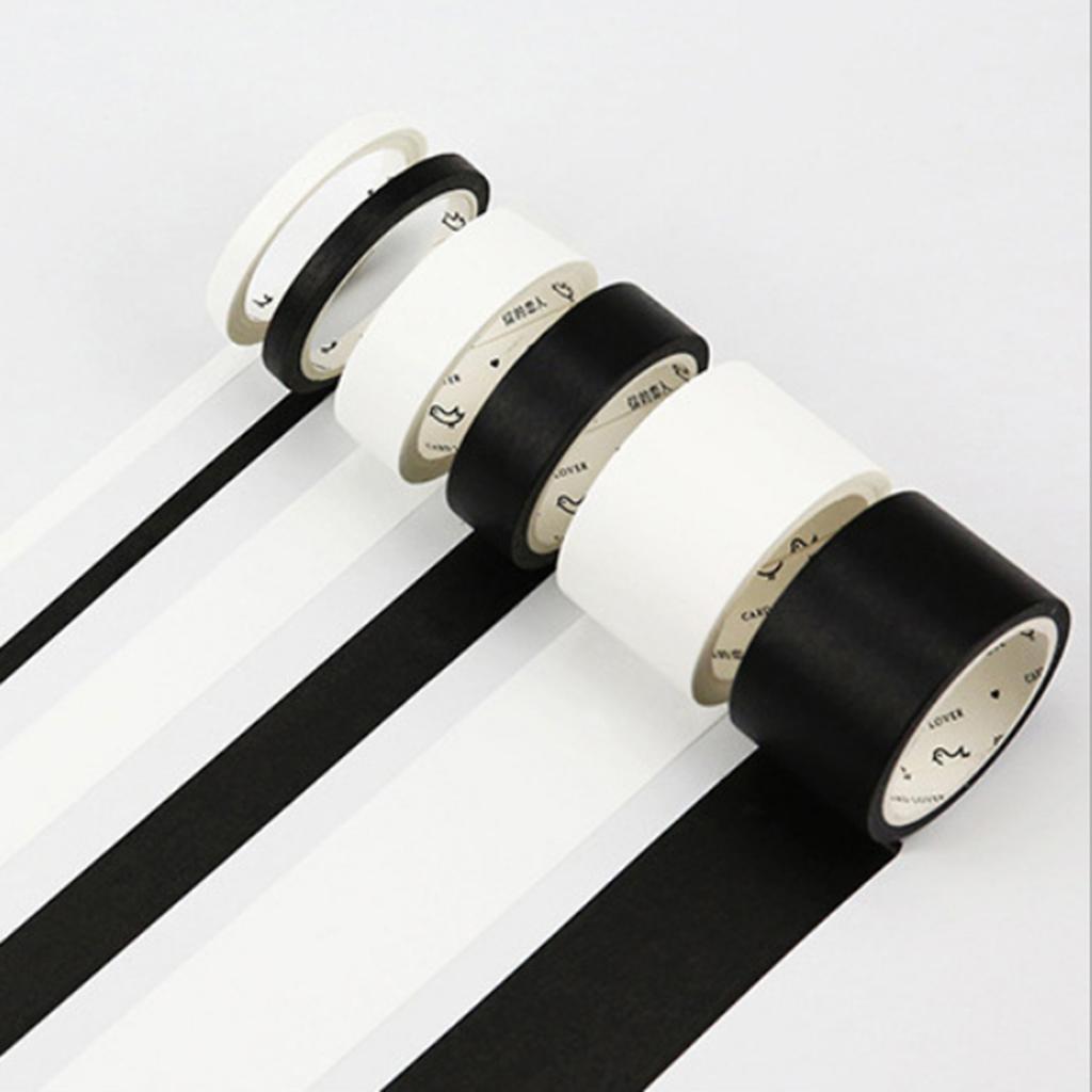 Chinoiserie Decorative Sticky Washi Paper Tape Scrapbook Masking 15mm White