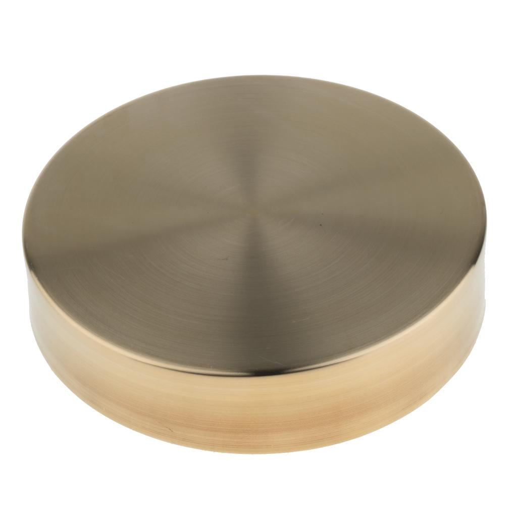 Round Copper Desktop Storage Trays Plate Organizer Photo Props L Brass